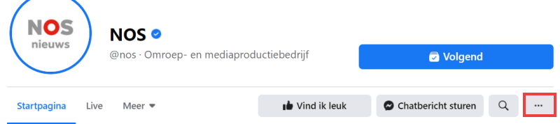 Knop 'Meer acties'